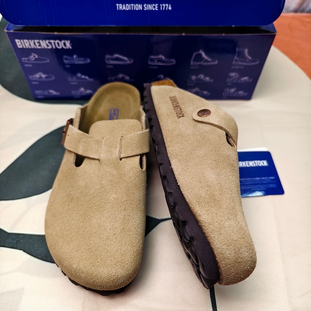 Birkenstock Boston narrow | Cork footbed and suede upper | New with tags - Picture 2 of 5